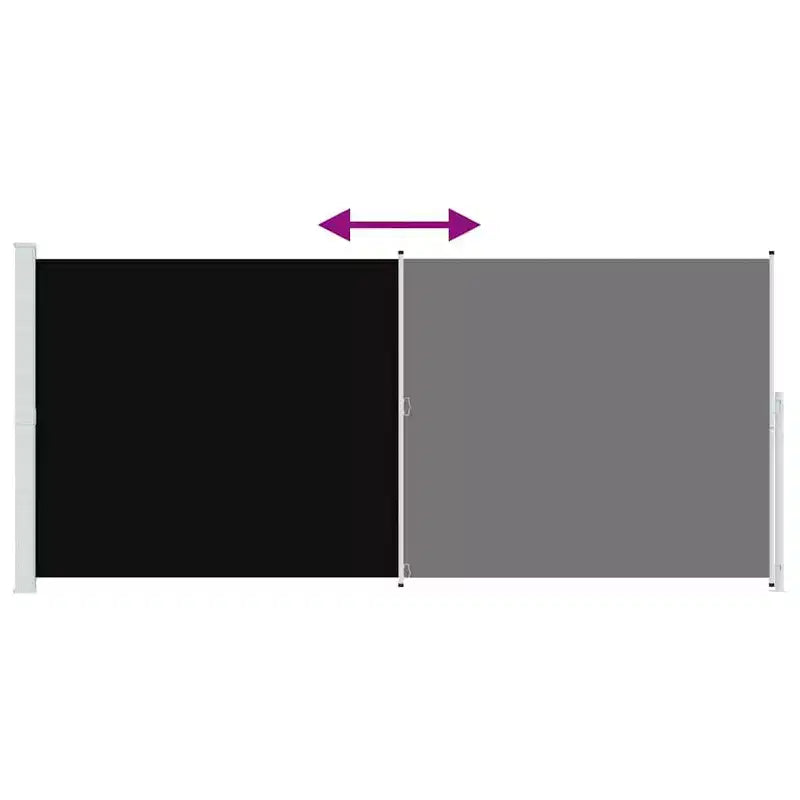 vidaXL Store latéral noir et gris