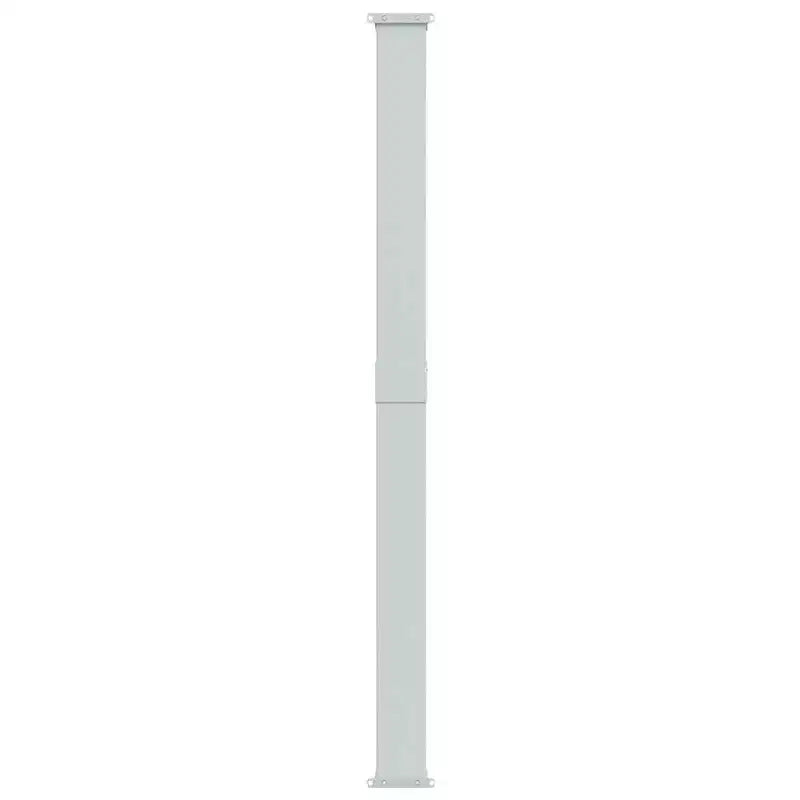 vidaXL Store lateral crème en polyester avec enduction PU, acier thermolaque