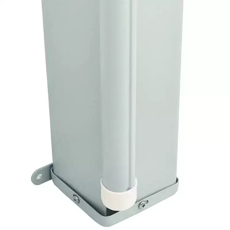 vidaXL Store lateral crème en polyester avec enduction PU, acier thermolaque