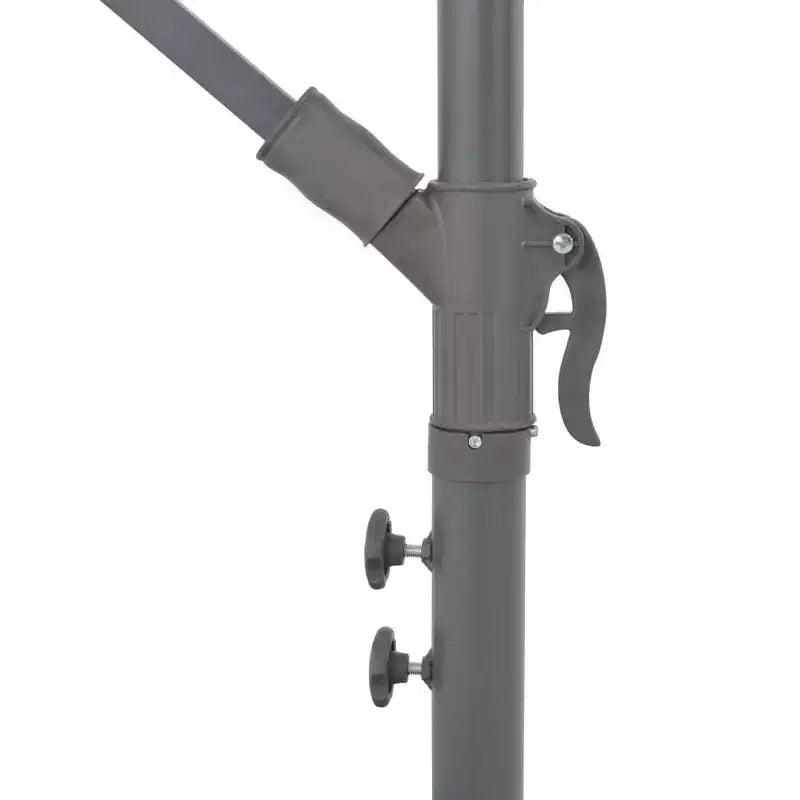 vidaXL Parasol de jardin déporté noir Polyester, Métal 300 cm de diamètre