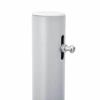vidaXL Store latéral Tissu noir, Cadre gris Polyester, Acier enduit de poudre
