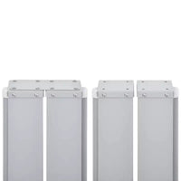 vidaXL Side Awning Cream Polyester with PU coating, Steel, Aluminum