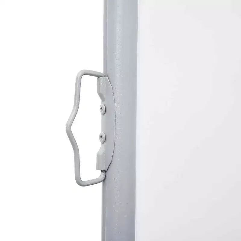 vidaXL Side Awning Cream Polyester with PU coating, Steel, Aluminum