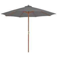 vidaXL Parasol de jardin anthracite