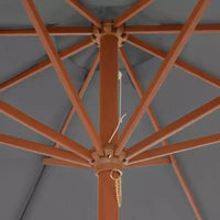 vidaXL Parasol de jardin anthracite