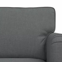 vidaXL Ensemble de canapes 2 pièces gris fonce 144 x 80 x 85 cm en tissu
