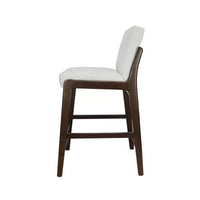 Christopher Knight Home Yvette Tabourets de bar rembourrés en bois d'hévéa de style Mid-Century (Lot de 4)