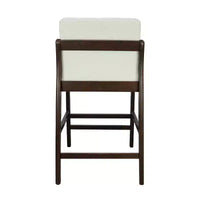 Christopher Knight Home Yvette Tabourets de bar rembourrés en bois d'hévéa de style Mid-Century (Lot de 4)