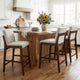 Christopher Knight Home Yvette Mid-Century Modern Rubberwood Upholstered Bar Stools (Set of 4)
