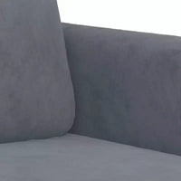 vidaXL Sofa Set Dark Grey Velvet (100% polyester), metal, textilene, plywood