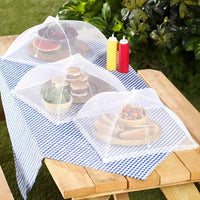 The Lakeside Collection Couvre-aliments en filet pour l'extérieur - lot de 3 -