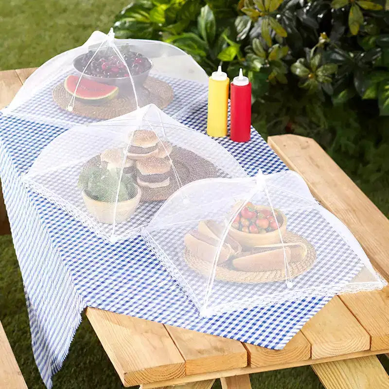 The Lakeside Collection Couvre-aliments en filet pour l'extérieur - lot de 3 -