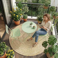 Ensemble bistro de terrasse pliant 3 pièces, mobilier en métal intérieur/extérieur, table et 2 chaises, sans montage requis, parfait pour balcon, jardin