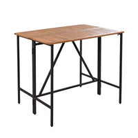 ModernLuxe Ensemble de Salle à Manger d'Extérieur Hauteur Bar 5/10 Pièces, Table Pliante en Bois d'Acacia et Tabourets Rembourrés, Salon de Jardin/Bistro Tout Temps, Marron