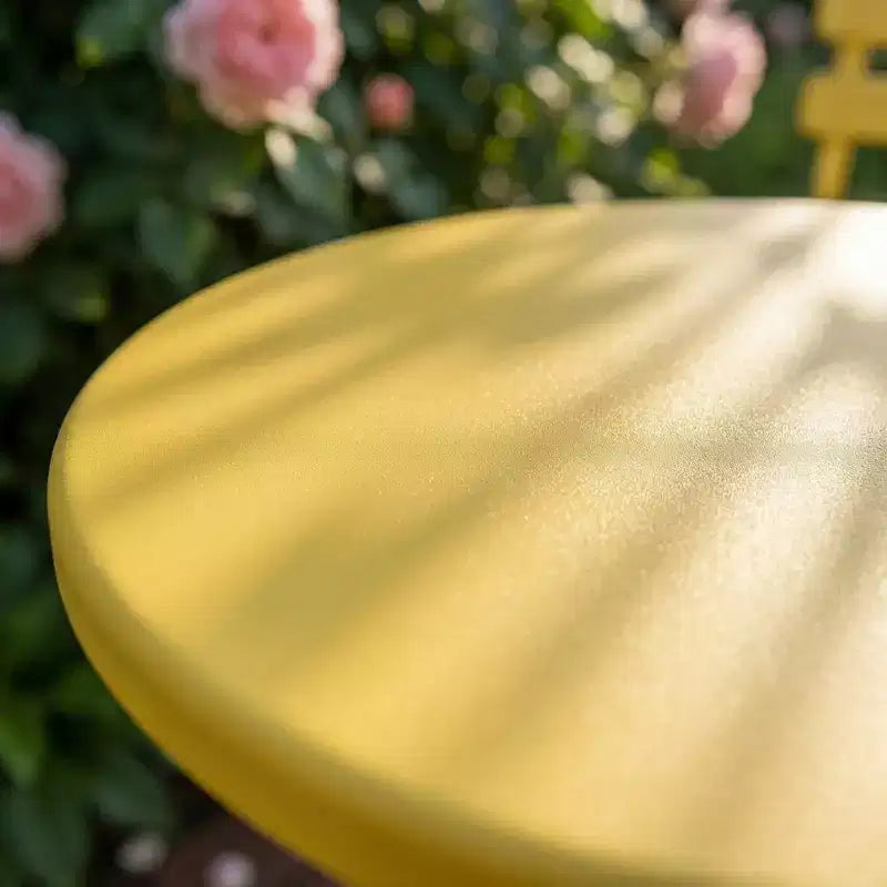Ensemble bistrot de patio pliant 3 pièces, table et chaises de jardin en métal, mobilier de balcon peu encombrant, résistant aux intempéries, blanc