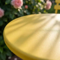 Ensemble bistro de terrasse pliant 3 pièces, ensemble table et chaises en métal d'extérieur, mobilier de balcon peu encombrant, résistant aux intempéries, Blanc