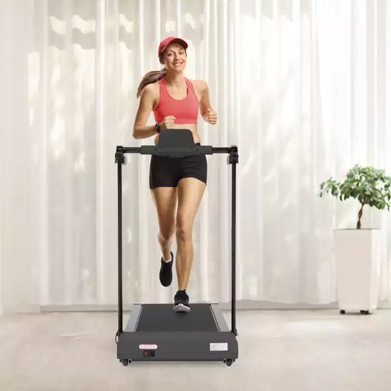 NAYSAYE Tapis de Course Pliable à Domicile, Équipement d'Exercice Multifonctionnel pour la Marche et la Course, Noir, 49.2*23.6*42.9