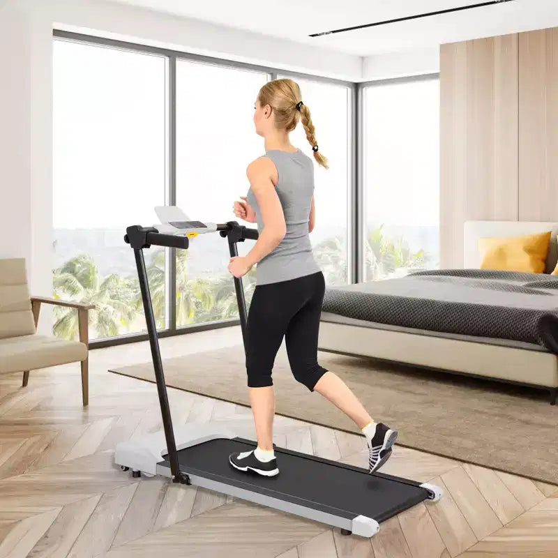 Tapis Roulant Pliable NAYSAYE, Équipement d'Exercice Multifonctionnel pour la Marche et la Course, Gris, 49.2*23.6*42.9