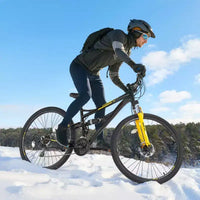 VTT NAYSAYE 29 pouces 24 vitesses, suspension avant, freins à disque double pour l'aventure tout-terrain, noir, 57,87*9,45*30,91