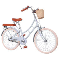 Vélo de croisière de plage NAYSAYE pour filles avec panier avant et cadre en acier robuste pour un trajet confortable en ville, bleu, 58,39 x 24,53 x 36,93