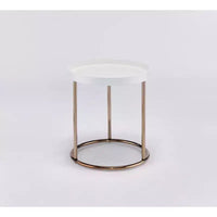 Table d'appoint ronde en cuivre 22