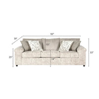Ensemble canapé, causeuse et fauteuil câlin en velours côtelé à grosses côtes Nason de Roundhill Furniture