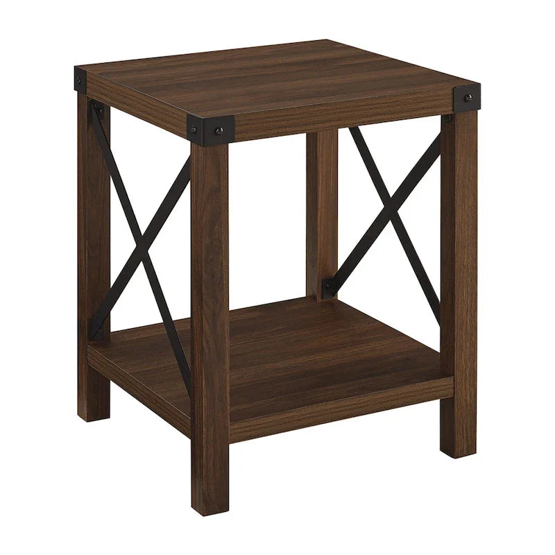 Table d'appoint Middlebrook Kujawa 18 pouces avec pieds en X