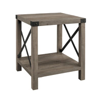Table d'appoint Middlebrook Kujawa 18 pouces avec pieds en X
