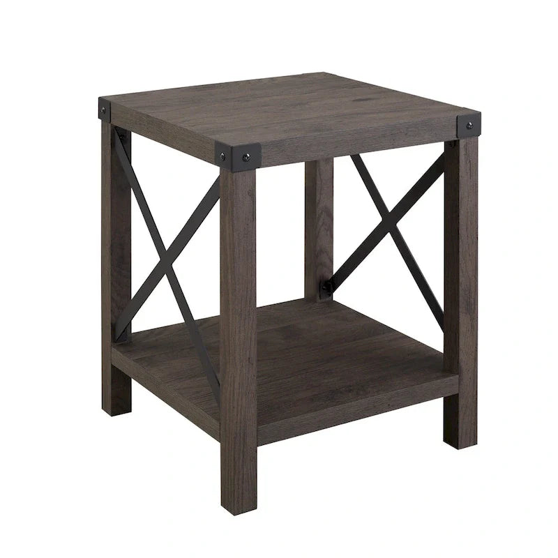 Table d'appoint Middlebrook Kujawa 18 pouces avec pieds en X