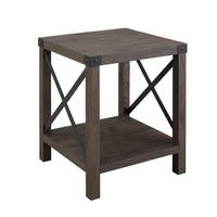 Table d'appoint Middlebrook Kujawa 18 pouces avec pieds en X