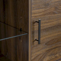 Meuble TV à 2 portes de 60 pouces de style moderne du milieu du siècle Middlebrook