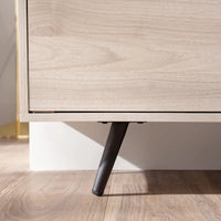 Meuble TV à 2 portes de 60 pouces de style moderne du milieu du siècle Middlebrook