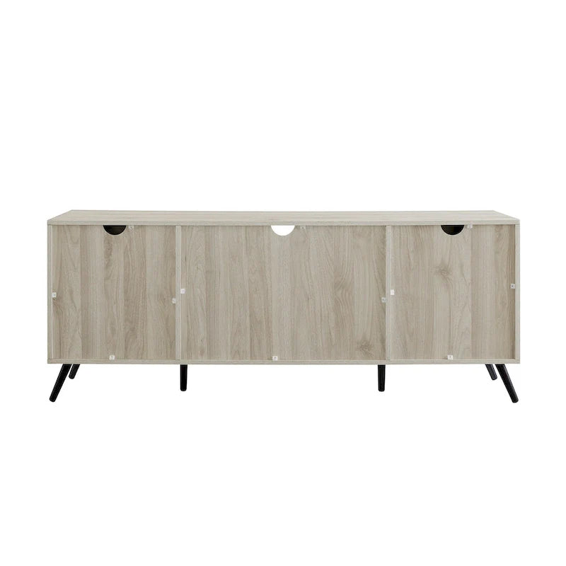 Meuble TV à 2 portes de 60 pouces de style moderne du milieu du siècle Middlebrook