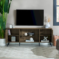 Meuble TV à 2 portes de 60 pouces de style moderne du milieu du siècle Middlebrook