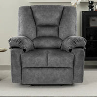 Fauteuil inclinable électrique surdimensionné en velours avec massage, chauffage, poches
