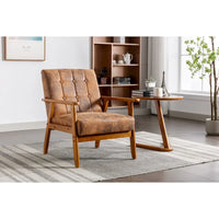 Fauteuil d'appoint capitonné 28,74 avec cadre en bois massif