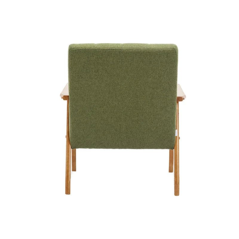 Fauteuil d'appoint capitonné 28,74 avec cadre en bois massif