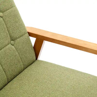 Fauteuil d'appoint capitonné 28,74 avec cadre en bois massif