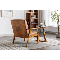 Fauteuil d'appoint capitonné 28,74 avec cadre en bois massif