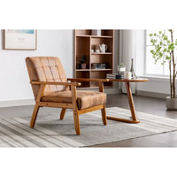 Fauteuil d'appoint capitonné 28,74 avec cadre en bois massif