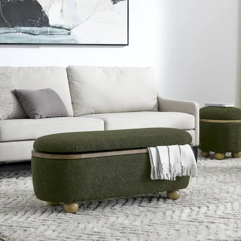 Banc ottoman de rangement, banc ottoman de pied de lit rembourré avec rangement et assise, grand banc de rangement pour couvertures et repose-pieds