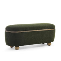 Banc Ottoman de Rangement, Banc Ottoman Capitonnage avec Rangement et Assise, Grand Banc de Rangement pour Couvertures et Repose-Pieds
