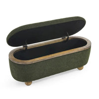 Banc Ottoman de Rangement, Banc Ottoman Capitonnage avec Rangement et Assise, Grand Banc de Rangement pour Couvertures et Repose-Pieds