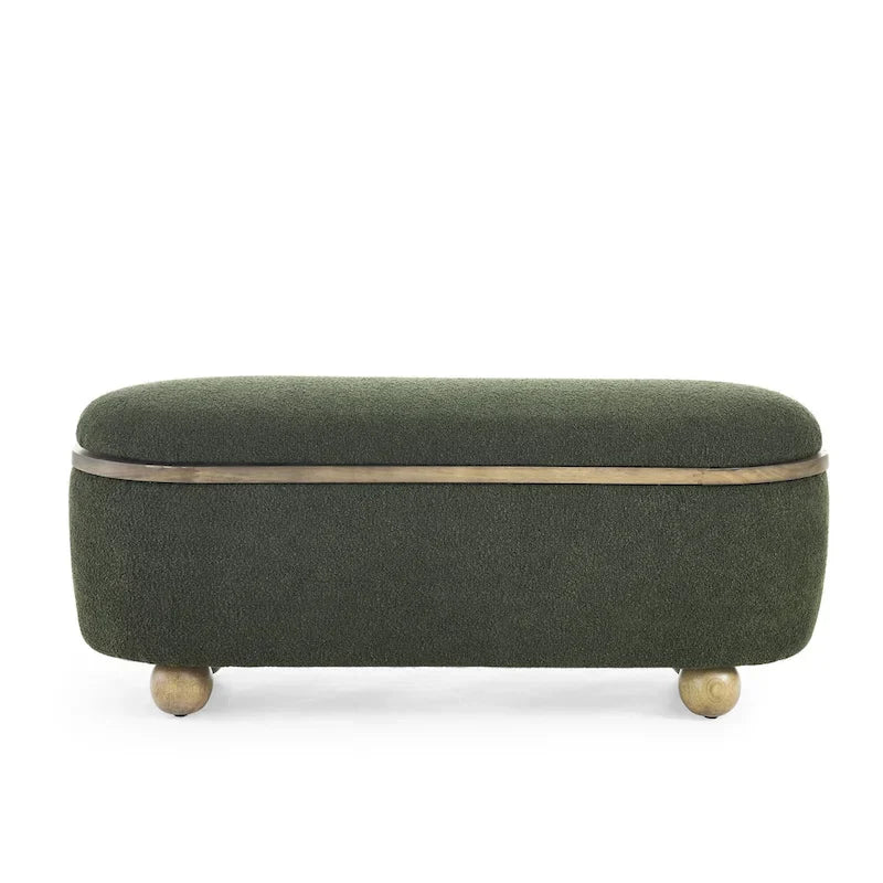 Banc ottoman de rangement, banc ottoman de pied de lit rembourré avec rangement et assise, grand banc de rangement pour couvertures et repose-pieds