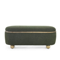 Banc Ottoman de Rangement, Banc Ottoman Capitonnage avec Rangement et Assise, Grand Banc de Rangement pour Couvertures et Repose-Pieds