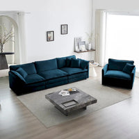 Ensemble canapé sectionnel 2 pièces en chenille pour salon