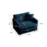 Ensemble canapé sectionnel 2 pièces en chenille pour salon