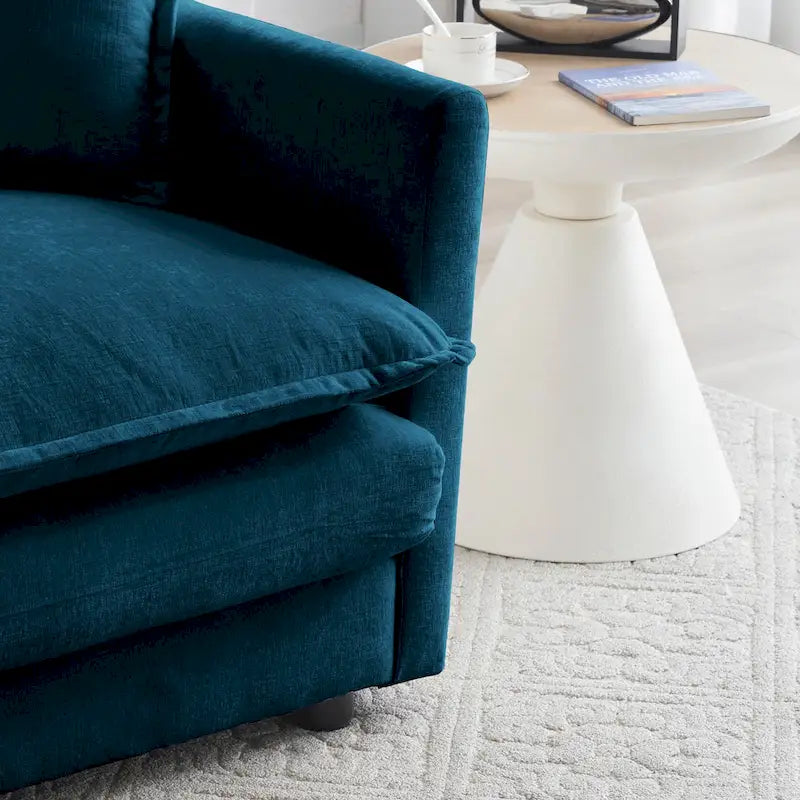 Ensemble canapé sectionnel 2 pièces en chenille pour salon