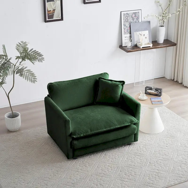 Ensemble canapé sectionnel 2 pièces en chenille pour salon