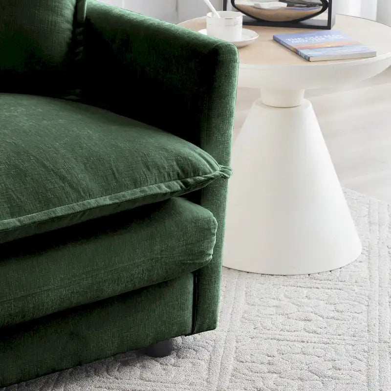 Ensemble canapé sectionnel 2 pièces en chenille pour salon